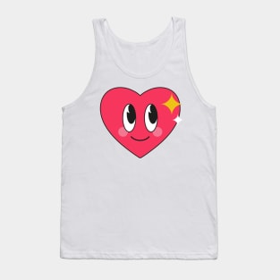 HAPPY HEART KAWAII - Cute print winter Tank Top